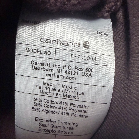 Carhartt Mens Large Rain Defender Loose Fit Midweight LOGO Graphic Sweatshirt - Picture 4 of 4